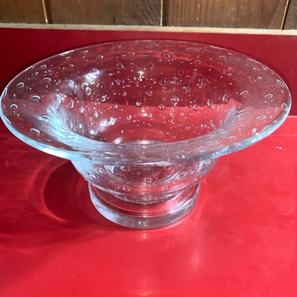 Controlled Bubbles Rain Drop Glass Bowl - Picture 2 of 5